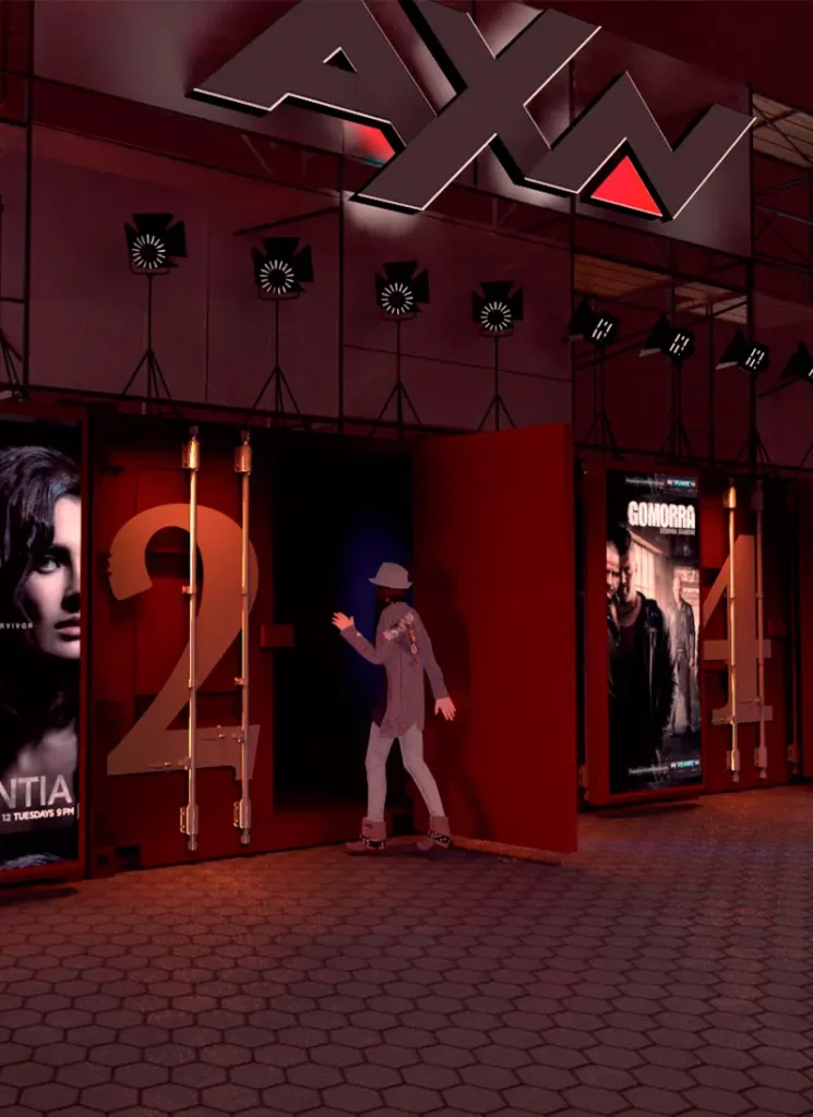 Stand inmersivo de Sony en la Comic Con con espacios tematizados