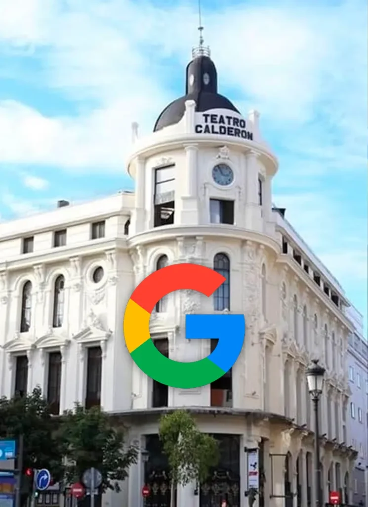 Pantalla LED en el espectáculo Navidad en Familia de Google en el Teatro Calderón