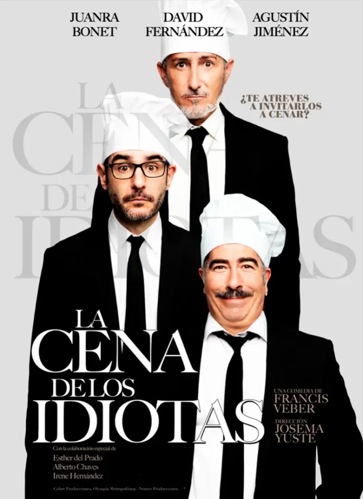Escena de la obra La cena de los idiotas en el Teatro Amaya