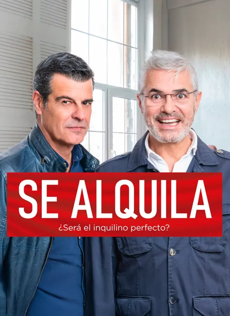 Cartel o escena de la comedia Se Alquila en gira